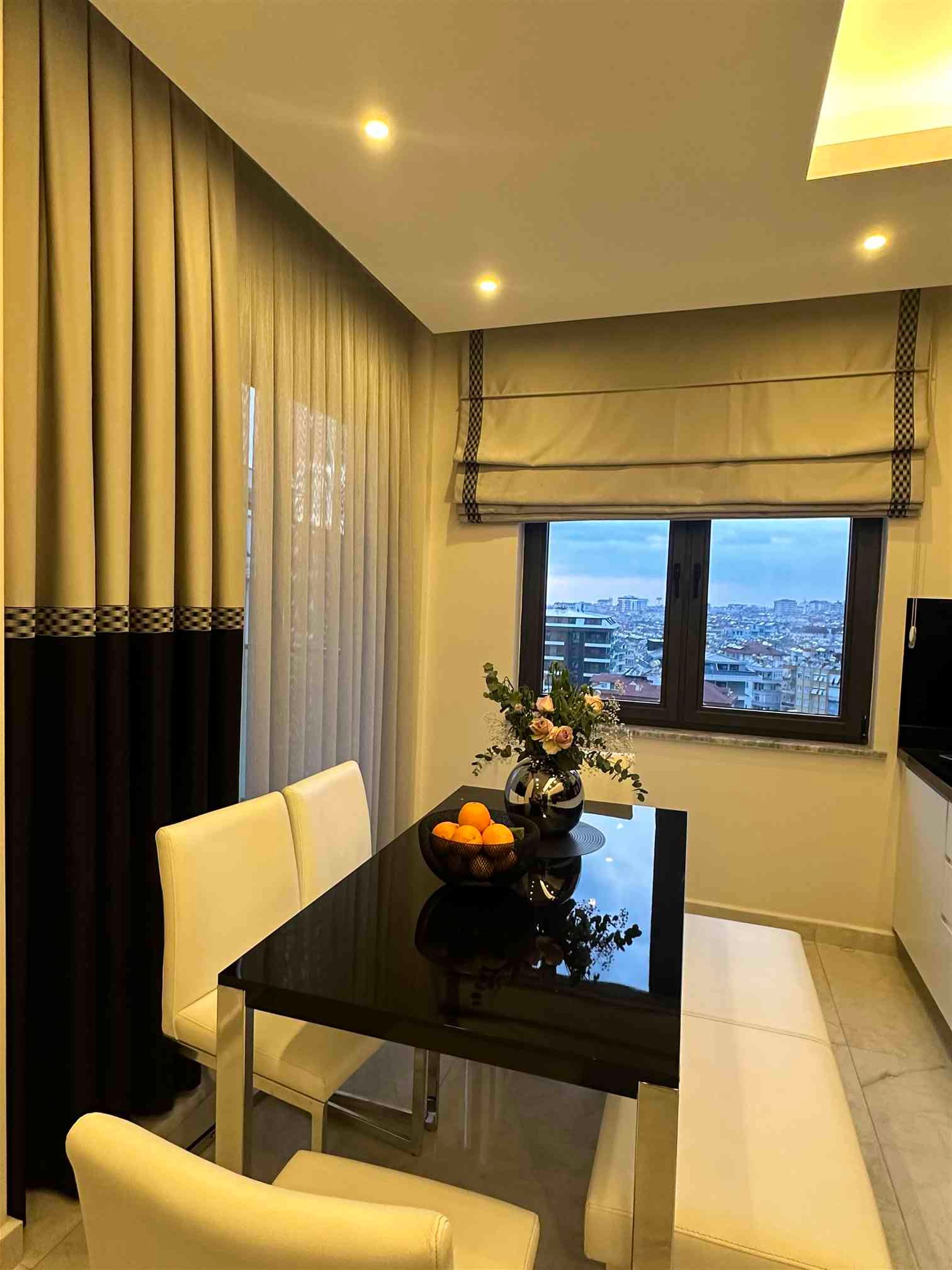 Custom villa curtain application