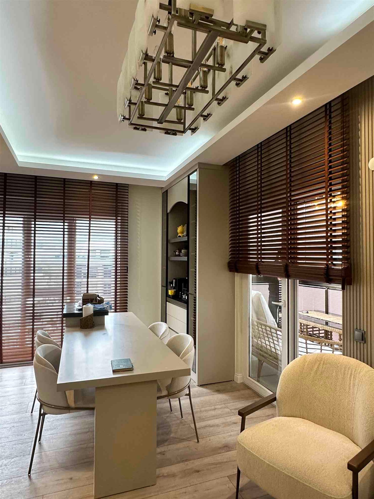 2+1 daire için salon ve dekorasyon projesi